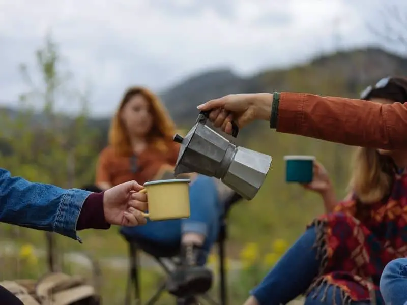 How to make coffee with a moka pot while camping