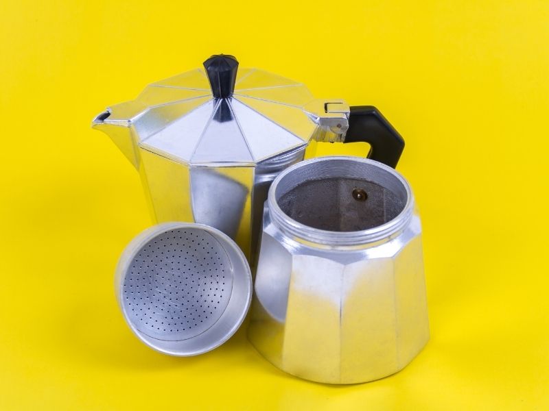 Disassembled Moka Pot